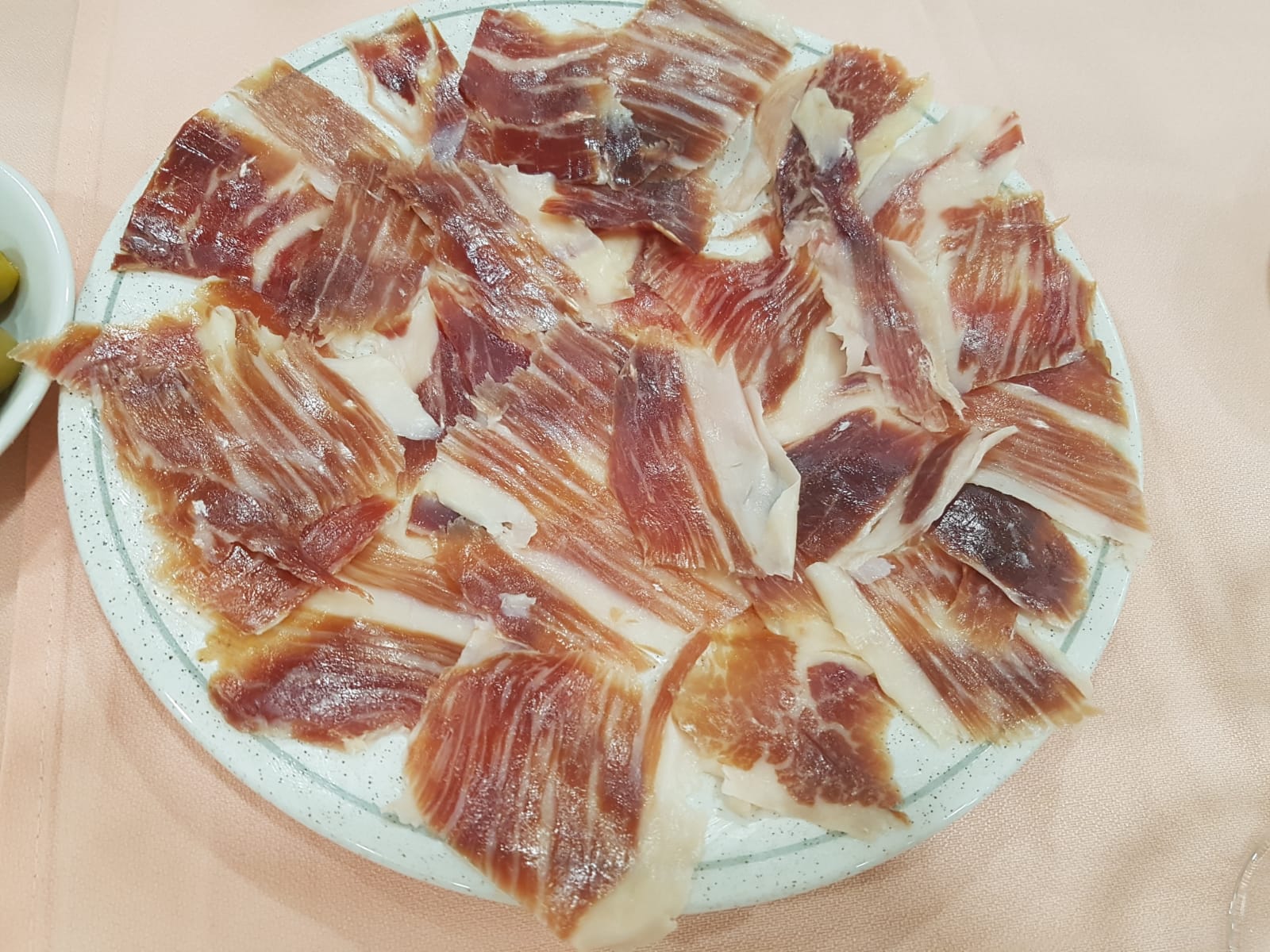 Plato de jamón ibérico